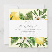 Modern Lemon | Uitnodiging tot weddenschappen op h (Voorkant)