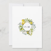 Modern Lemon Vrijgezellenfeest Kaart (Achterkant)