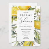 Modern Lemon Vrijgezellenfeest Kaart (Voorkant / Achterkant)