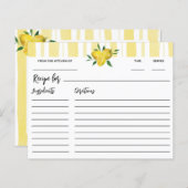 Modern Lemon Vrijgezellenfeest Recipe (Voorkant / Achterkant)