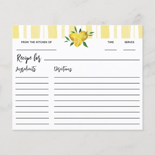 Modern Lemon Vrijgezellenfeest Recipe (Voorkant)