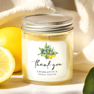 Modern Lemon Vrijgezellenfeest Vierkante Sticker