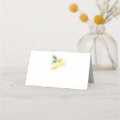 Modern Lemon Wedding Place Card Plaatskaartje (Voorkant)