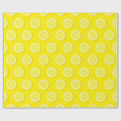 Modern Lemon Yellow Cadeaupapier (Vlak)