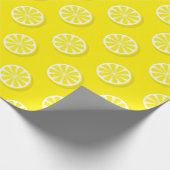 Modern Lemon Yellow Cadeaupapier (Hoek)