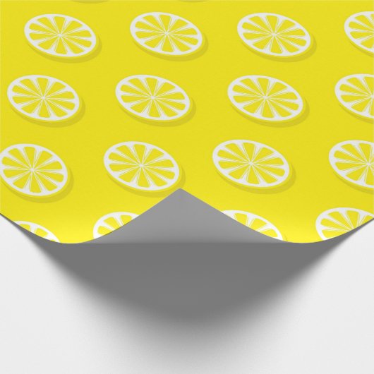 Modern Lemon Yellow Cadeaupapier (Hoek)