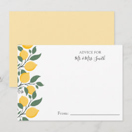 Modern Lemons and Leaves Advice for Mr en Mrs.
