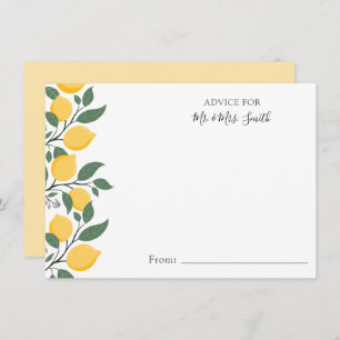 Modern Lemons and Leaves Advice for Mr en Mrs.