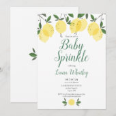 Modern Lemons Baby Sprinkle Kaart (Voorkant / Achterkant)