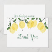 Modern Lemons Bedankkaart (Voorkant / Achterkant)