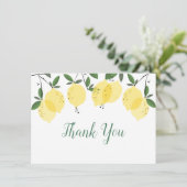 Modern Lemons Bedankkaart (Staand voorkant)