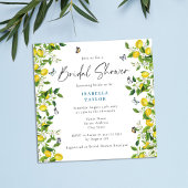 Modern Lemons & Butterflies Vrijgezellenfeest Kaart