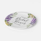 Modern Lemons & Lavendel Vrijgezellenfeest Papieren Bordje (Gekanteld)