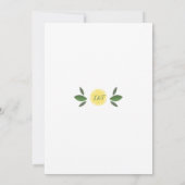 Modern Lemons repetitie diner Kaart (Achterkant)