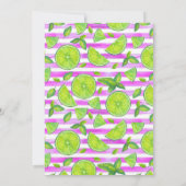 Modern Lemons Summer Party Invitation Kaart (Achterkant)