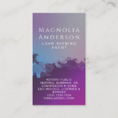 Modern Leng Signing Agent Pen Visitekaartje (Achterkant)