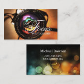 Modern Lens Fotografiet Visitekaartje (Voorkant / Achterkant)