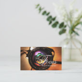 Modern Lens Fotografiet Visitekaartje (Staand voorkant)