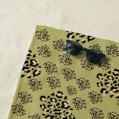 modern leopard animal print strandlaken (In situ)