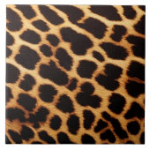 Modern Leopard Cat Animal Print Collectie Tegeltje (Voorkant)