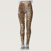 Modern Leopard huidontwerp Leggings (Voorkant)
