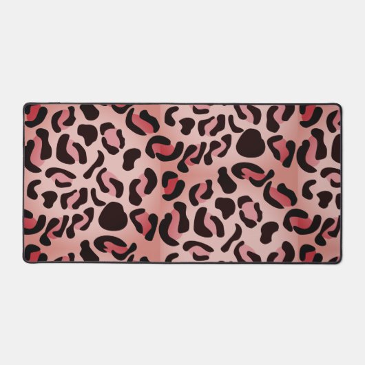 Modern Leopard Pattern Animal Bureaumat (Voorkant)