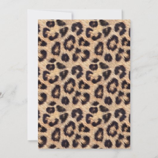 Modern Leopard Print Diamond Housewarming Party Kaart (Achterkant)