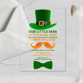 Modern Leprechaun St. Patrick's Any Age Birthday Acryl Uitnodigingen