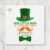 Modern Leprechaun St. Patrick's Any Age Birthday Bedankjes Labels (Voorkant)