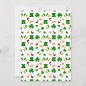 Modern Leprechaun St. Patrick's Any Age Birthday Kaart (Achterkant)