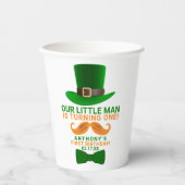 Modern Leprechaun St. Patrick's Any Age Birthday Papieren Bekers (Voorkant)