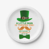 Modern Leprechaun St. Patrick's Any Age Birthday Papieren Bordje (Voorkant)
