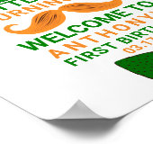 Modern Leprechaun St. Patrick's Any Age Birthday Poster (Hoek)