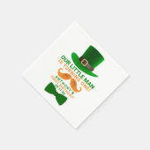 Modern Leprechaun St. Patrick's Any Age Birthday Servet (Hoek)