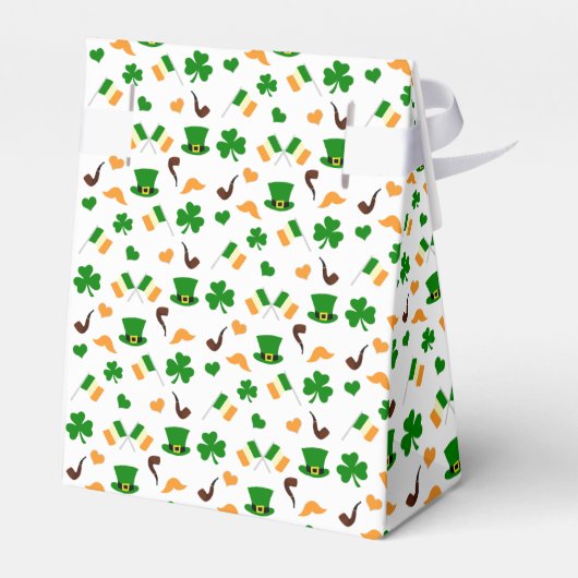 Modern Leprechaun St. Patrick's Day Baby shower Bedankdoosjes (Achterkant)
