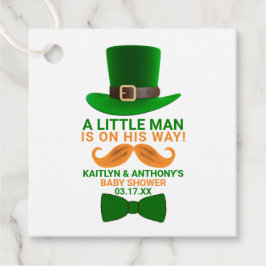 Modern Leprechaun St. Patrick's Day Baby shower Bedankjes Labels