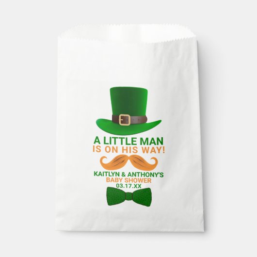 Modern Leprechaun St. Patrick's Day Baby shower Bedankzakje (Voorkant)