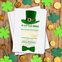 Modern Leprechaun St. Patrick's Day Baby shower