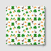 Modern Leprechaun St. Patrick's Day Baby shower Gastenboek (Achterkant)