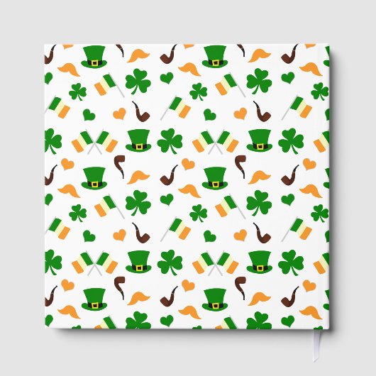 Modern Leprechaun St. Patrick's Day Baby shower Gastenboek (Achterkant)