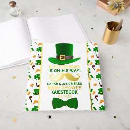 Modern Leprechaun St. Patrick's Day Baby shower Gastenboek