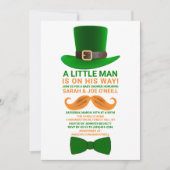Modern Leprechaun St. Patrick's Day Baby shower Kaart (Voorkant)