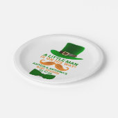 Modern Leprechaun St. Patrick's Day Baby shower Papieren Bordje (Gekanteld)