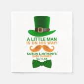 Modern Leprechaun St. Patrick's Day Baby shower Servet (Voorkant)