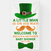 Modern Leprechaun St. Patrick's Day Baby shower Spandoek (Verticaal)