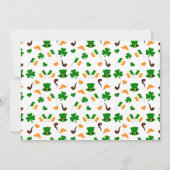 Modern Leprechaun St. Patrick's Day Birthday Foto Kaart (Achterkant)