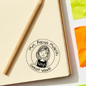 Modern leraar klaslokaal Avatar Geweldig werk Rubberstempel