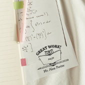 Modern leraar klaslokaal Uil Geweldig werk Rubberstempel