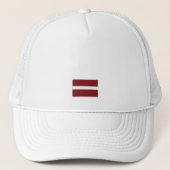 Modern Letland Letse vlag land souvenir Trucker Pet (Voorkant)