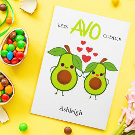 Modern | Lets Avo Cuddle | VALENTIJNSDAG Feestdagenkaart